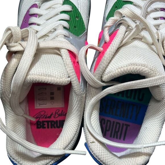 Nike Air Max 90 Be True
 White, Multi Color, Black, Wolf Gray - Picture 7 of 9